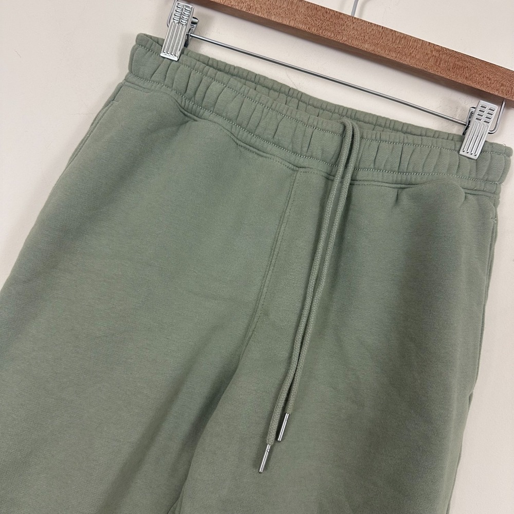 Abercrombie & Fitch Sweatpants Sage Green Fleece Lined Drawstring Womens XS